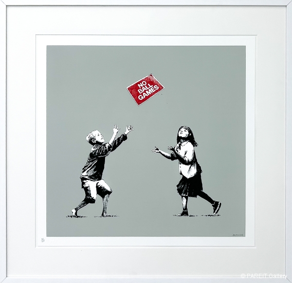 BANKSY - No Ball Games (Grey)