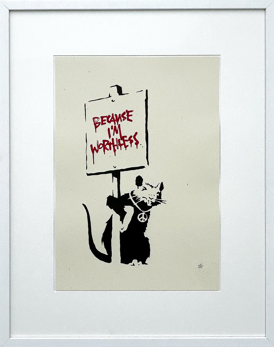 Banksy | Because I'm Worthless for sale