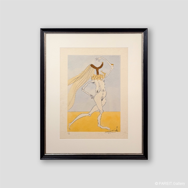 DAL� Salvador - Nu aux violettes