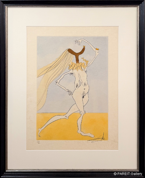 DAL� Salvador - Nu aux violettes