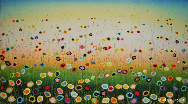 MURAVYEVA Yulia - Flowers with blue sky