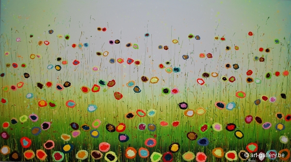 MURAVYEVA Yulia - Flowers with blue sky