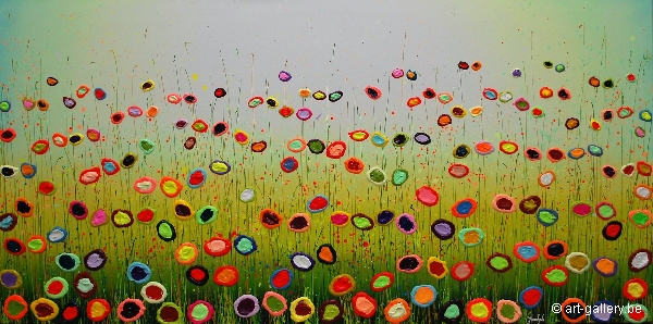 MURAVYEVA Yulia - Flowers with blue sky