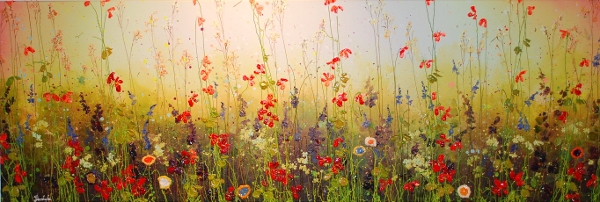 MURAVYEVA Yulia - Field of spring flowers wide