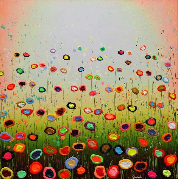 MURAVYEVA Yulia - Medium flowerfield orange