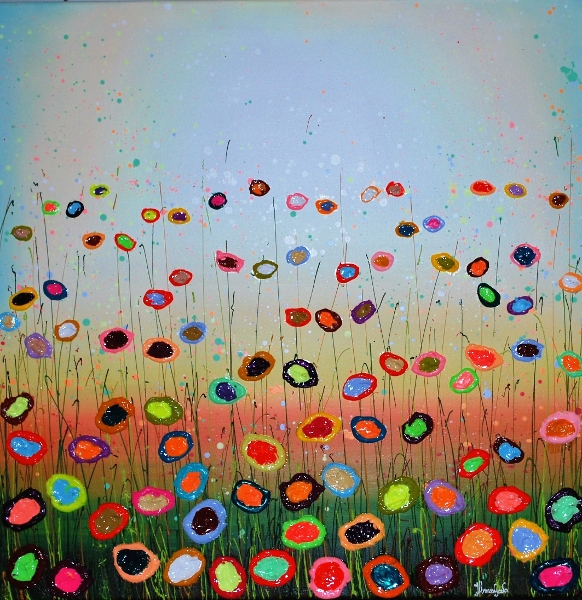 MURAVYEVA Yulia - Medium flowerfield blue
