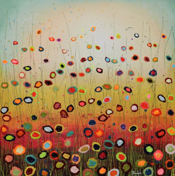 MURAVYEVA Yulia - Flowers in the blue sky