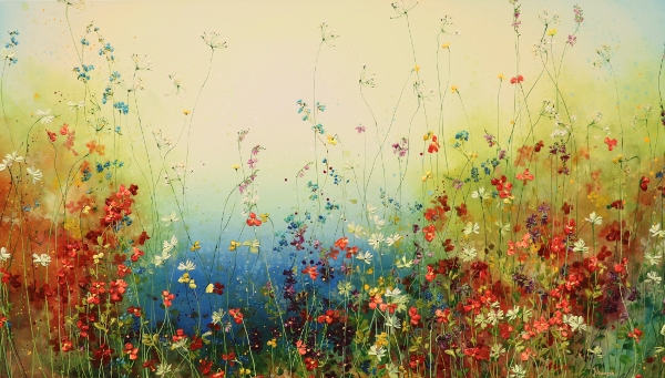 MURAVYEVA Yulia - Ocean blue with flowers