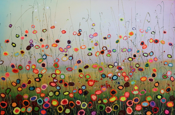MURAVYEVA Yulia - Flowerfields with blue sky