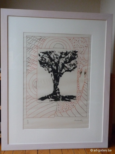 ALECHINSKY Pierre - Arbre central  l'orange