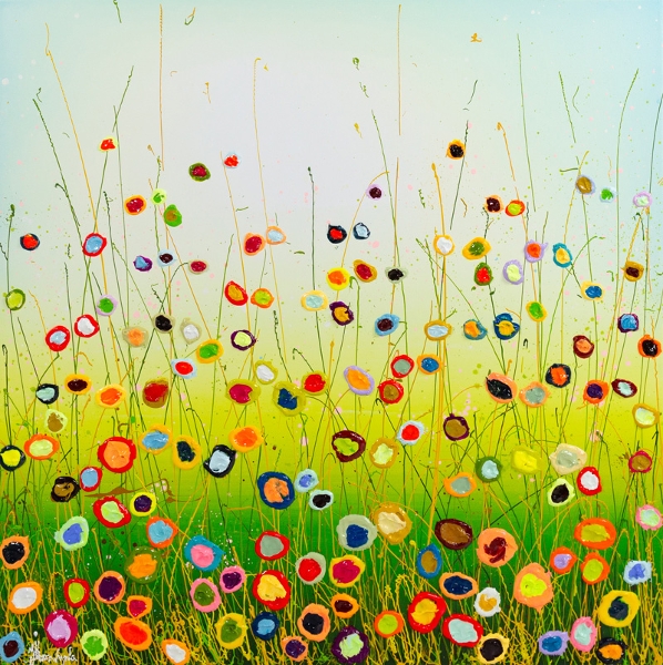 MURAVYEVA Yulia - Flowers with a blue sky small