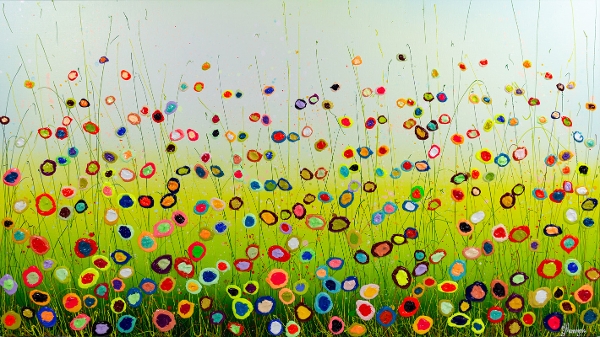 MURAVYEVA Yulia - Flowers with a blue sky