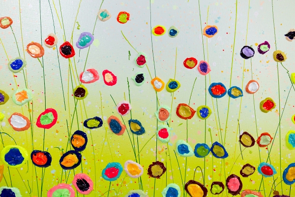 MURAVYEVA Yulia - Flowers with a blue sky
