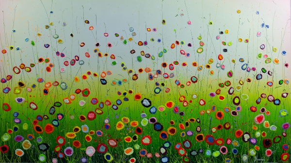 MURAVYEVA Yulia - Greenfield with flowers