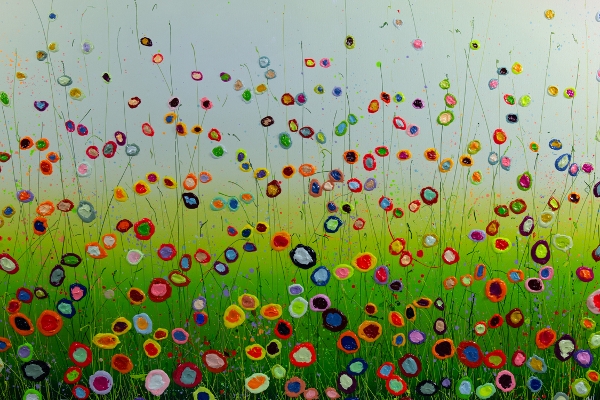 MURAVYEVA Yulia - Greenfield with flowers