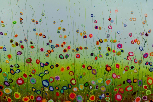 MURAVYEVA Yulia - Large flowerfield with blue sky